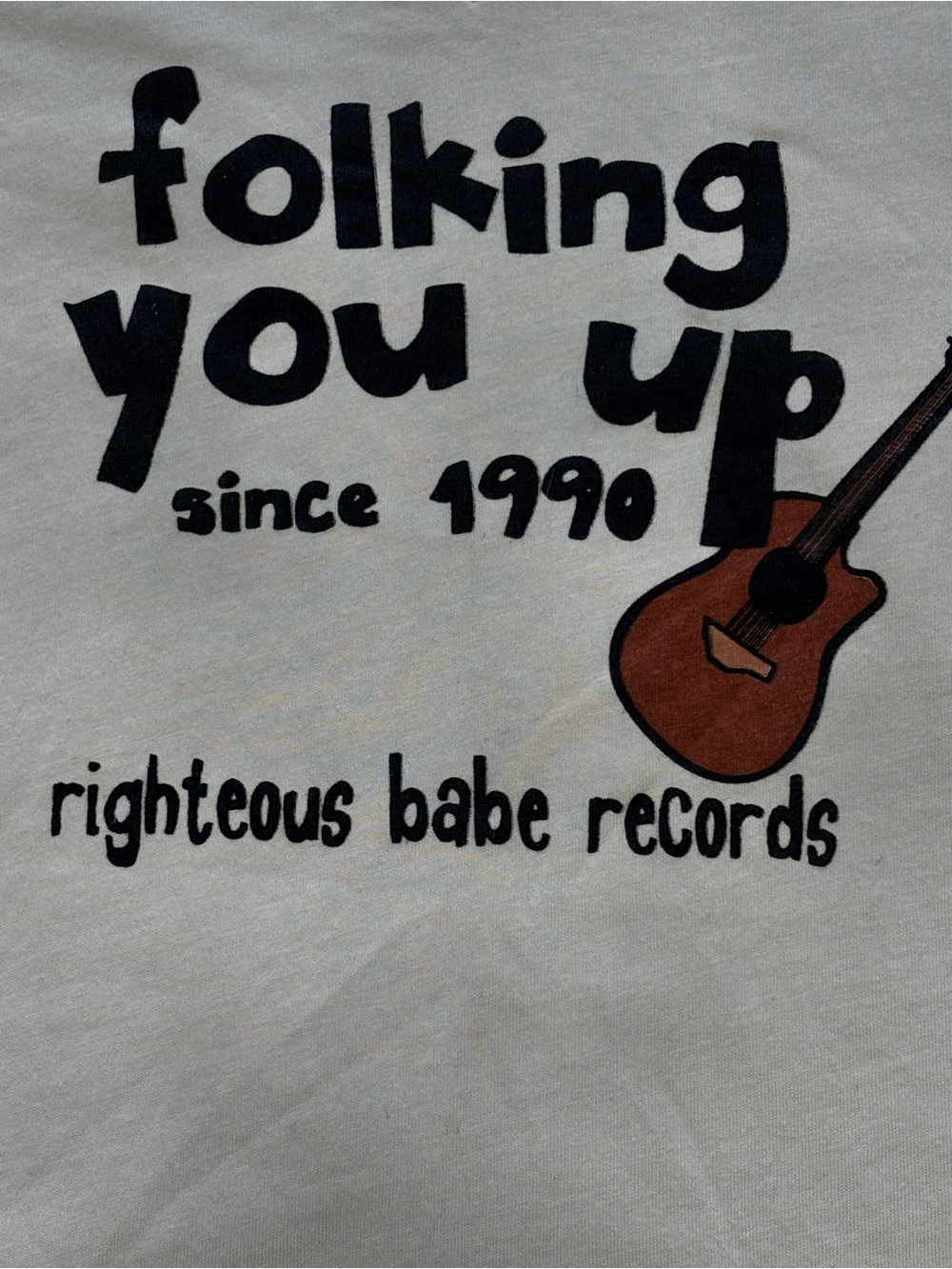 Ani DiFranco Righteous Babe Folk You Up T Shirt M Sold Out!